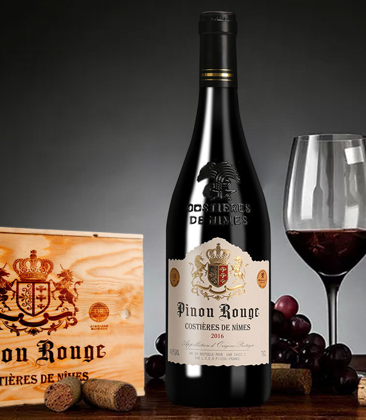 14.5°法国红皮诺干红葡萄酒750ml 瓶