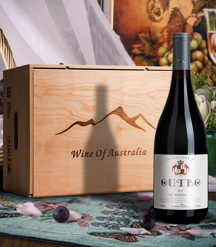 14°澳洲奥德伯西拉干红葡萄酒750ml 件