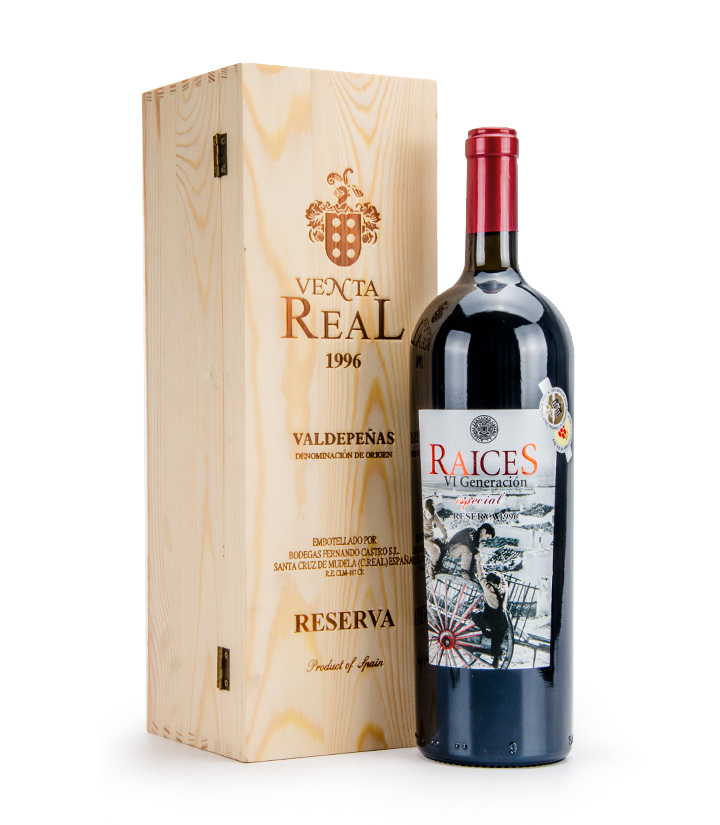 13°西班牙古藤六世珍藏干红葡萄酒1.5L 瓶
