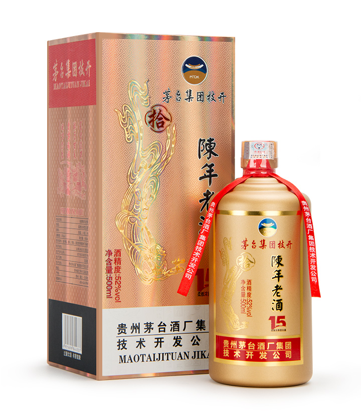 52°茅台技开陈年老酒15年500ml 瓶