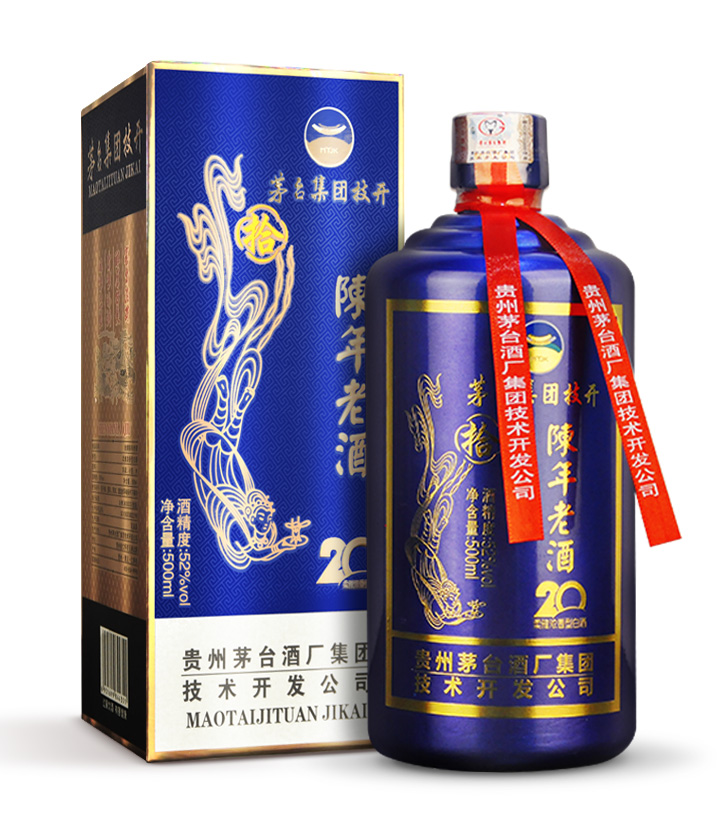 52°茅台技开陈年老酒20年500ml 瓶