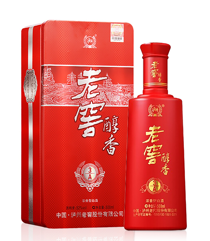 52°泸州老窖 老窖醇香3A- 500ml 瓶