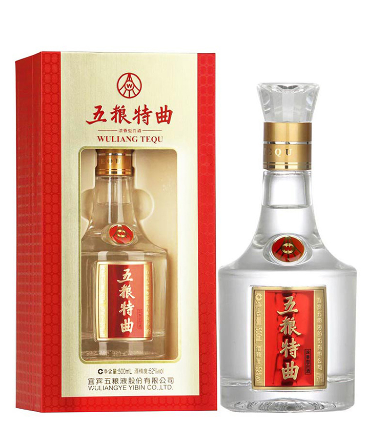 52°五粮液五粮特曲500ml 瓶