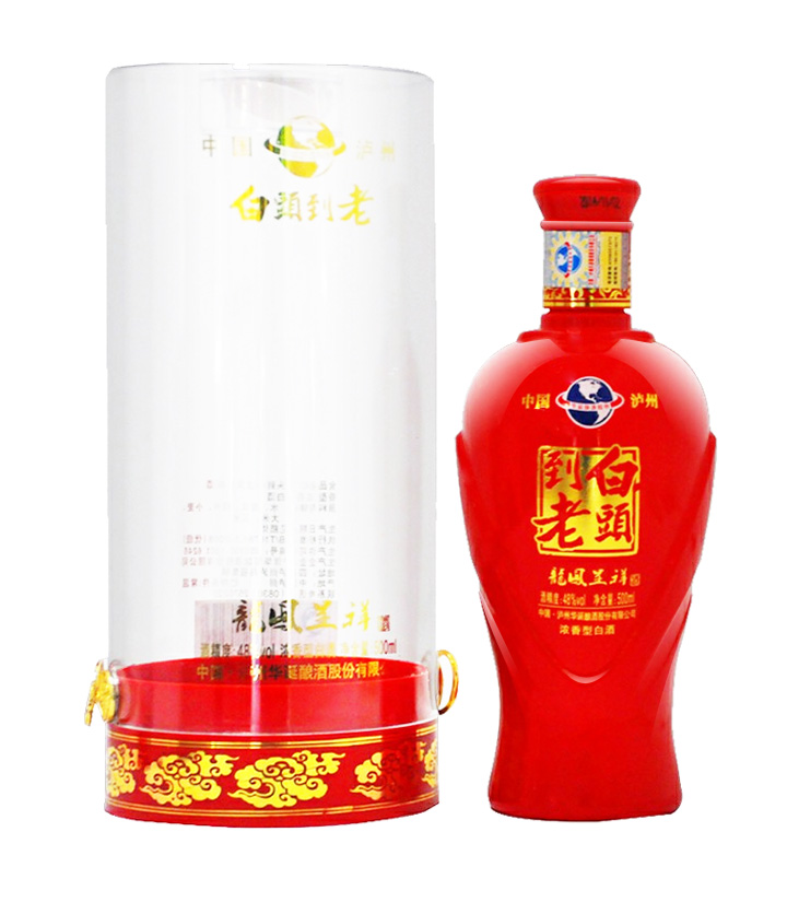 48°白头到老龙凤呈祥（透明盒）500ml 瓶