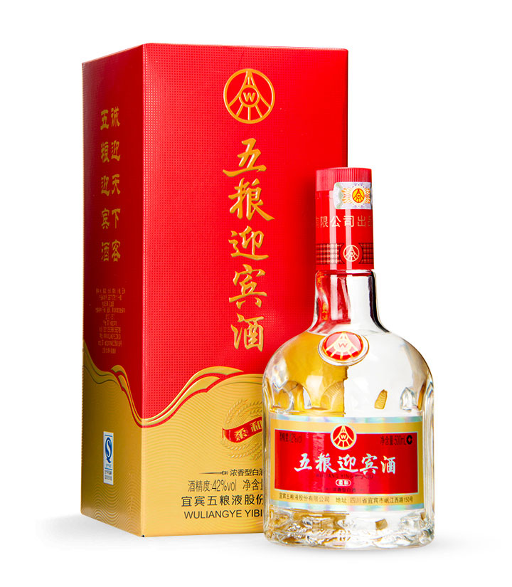 42°五粮液五粮迎宾酒柔和500ml 瓶